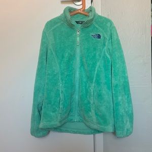 Teal north face jacket